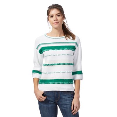 White striped jumper